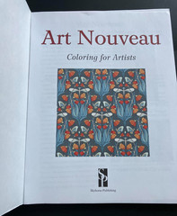 Art Nouveau: Coloring for Artists by Skyhorse Publishing (2015, Trade Paperback)