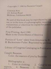 Color The Essence of You by Suzanne Caygill 1st Edition No DJ, SEE DESCRIPTION