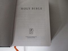 Filament Bible NLT 2-in-1 Print & Digital Bible Book GREY COVER HOLY BIBLE