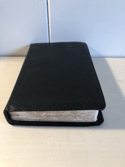 Holy Bible KJV Collins Black Leather References Red Letter Vintage