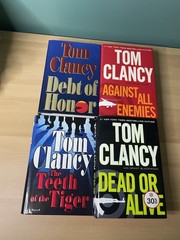 Tom Clancy lot 12 Books Hardcover Dust Jacket Mixed Titles & Years