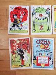 Lot of 7 OZ books L Frank Baum Soft White Rand McNally Nice Vintage Editions