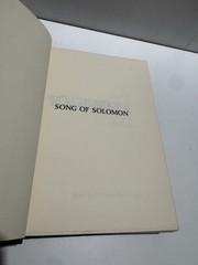 Song of Solomon by Toni Morrison HCDJ 1977 3rd printing Novel GC