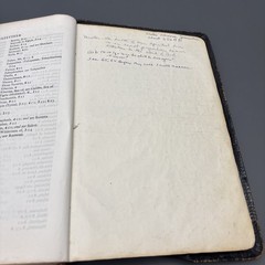 Vintage Holy Bible Black Hand-Grained Morocco Leather Lined Cambridge England