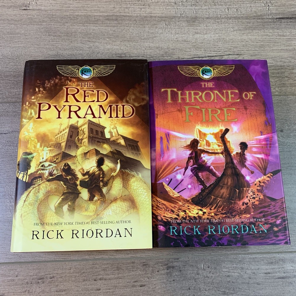 The Kane Chronicles Lot 1 & 2 Rick Riordan Hardcover HCDJ 1st Edition