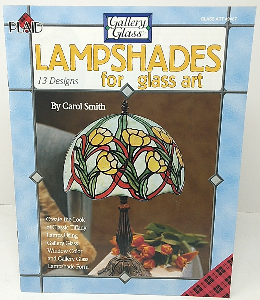 Plaid Gallery Glass Lampshades for Glass Art by Carol Smith 13 Designs