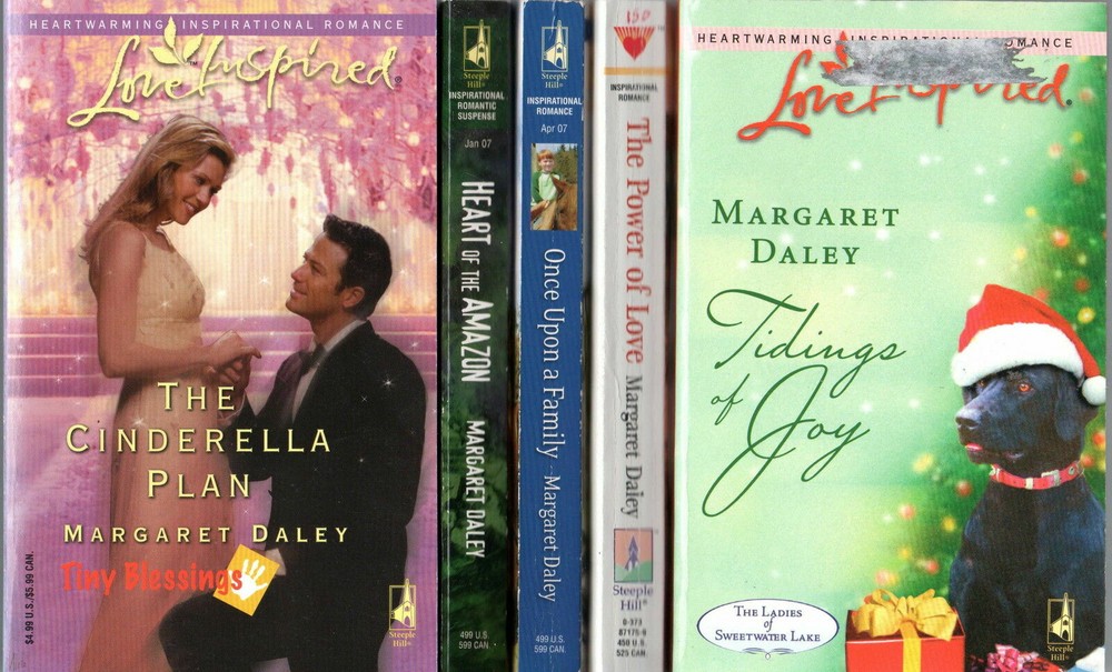 INSPIRATIONAL 5PB Lot-MARGARET DALEY=CINDERELLA PLAN+HEART OF AMAZON+TIDINGS JOY