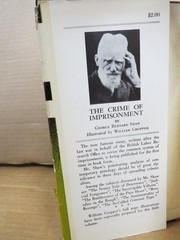The Crime of Imprisonment George Bernard Shaw 1946 Illustrated William Gropper