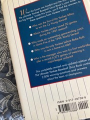 THE ULTIMATE YANKEE QUIZ BOOK, BY DOM FORKER 280 PAGES HARD COVER