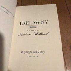 Trelawny Isabelle Holland 1974 Hardcover Dust Jacket Gothic Fiction Novel