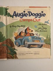 TOP TOP TALES BOOKS- AUGIE DOGGIE Camps Out Whitman 1961