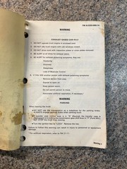 Original 1983 TM 9-2320-289-10 Operator’s Manual for the M1008 series of trucks