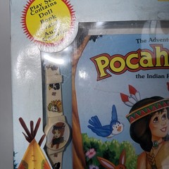 11.5″Doll Pocahontas Book set Adventures IN Original Box Vintage 1994