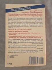 Getting to Yes by Roger Fisher & William Ury – Paperback