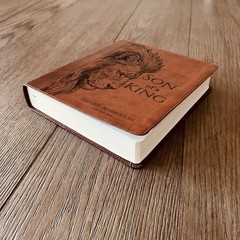 Personalized ESV Journaling Study Bible, Son of a King Design, Name Engraved