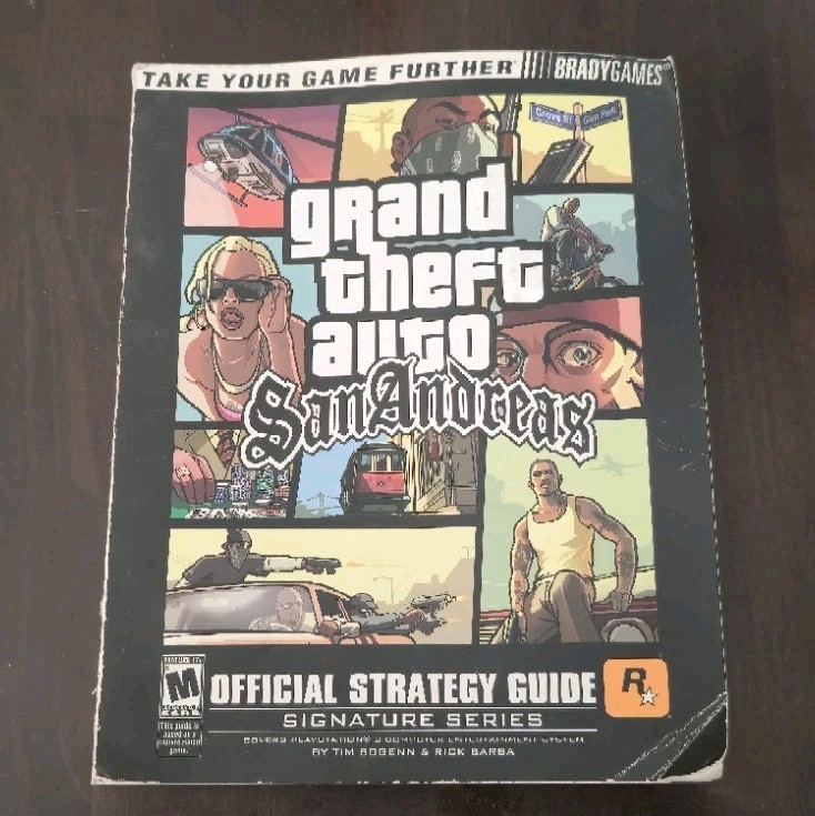 Grand Theft Auto San Andreas Brady Games Signature Series Guide w Map
