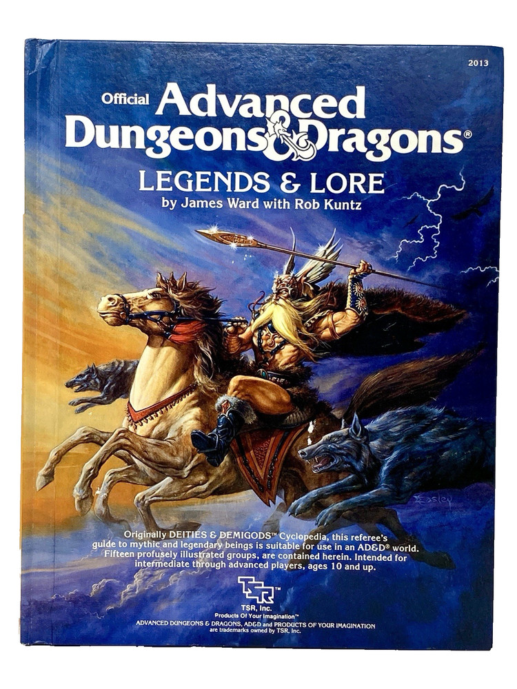 Advanced Dungeons & Dragons Legends & Lore TSR (1984) 1st Printing #2013