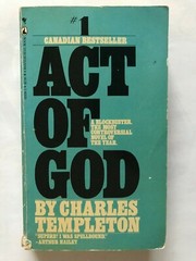 Act of God by Charles Templeton Paperback 367 pages, Published by Seal Books 197