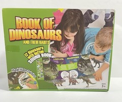 Pretex Book Of Dinosaurs & Their Habits-Interactive Sound Book & 12 Dino Figures