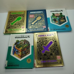 Minecraft Lot of 7 Books Handbooks, Guides, Secrets – PB/HC Official Mojang