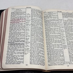 Bible Scofield Reference Edition 1945 KJV Oxford Black Morocco Leather lined