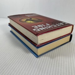 SUZANNE COLLINS Hunger Games Book Lot 2 Catching Fire Mockingjay Hardcovers