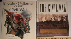 Civil War 1861-1865 lot of 4 hardcovers Uniforms Ken Burns Kunstler art HCDJ EXV