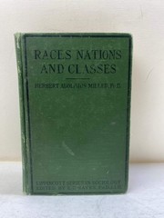 Races, Nations, and Classes by Miller Ex-library 1924 HC
