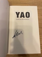 Signed Yao Ming Life Two Worlds- Autographed 1st Edition Hardcover Book