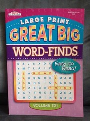 KAPPA LARGE PRINT GREAT BIG WORD-FINDS VOLUME 121 EASY TO READ 83 PAGES