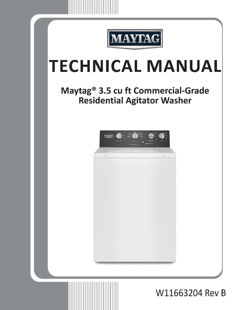 MAYTAG MVWP586GW MVWP586GW0 WASHER SERVICE REPAIR MANUAL PAPERBACK