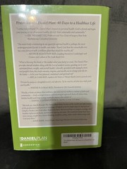New The Daniel Plan Ser.: The Daniel Plan : 40 Days to a Healthier Life -AA2
