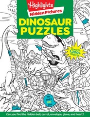 Highlights Favorite Hidden Pictures Dinosaur Puzzles – Paperback – ACCEPTABLE