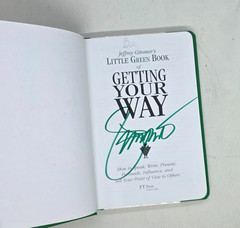 Little Green Book of Getting Your Way Jeffrey Gitomer Signed How Speak Persuade