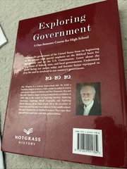 Ray Notgrass “Exploring Government”Hardback Textbook 4th Edition 2023 W/ Guide
