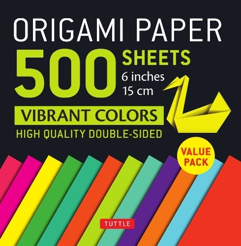 Origami Paper 500 sheets Vibrant Colors 6″ (15 cm)