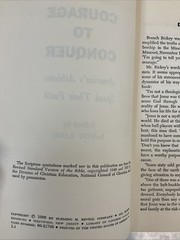 Courage To Conquer America’s Athletes Speak Their Faith 1966 PB