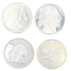 Assorted 1 oz .999 Fine Silver Rounds Variety Collection Set of 8 Rounds