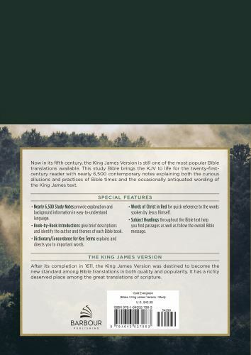 KJV Study Bible – Large Print [Gold Evergreen] (King James Bible)