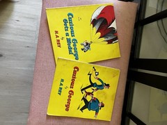 Lot of 6 Vintage Hardcover Illustrated Children’s Books, Curious George, Oz