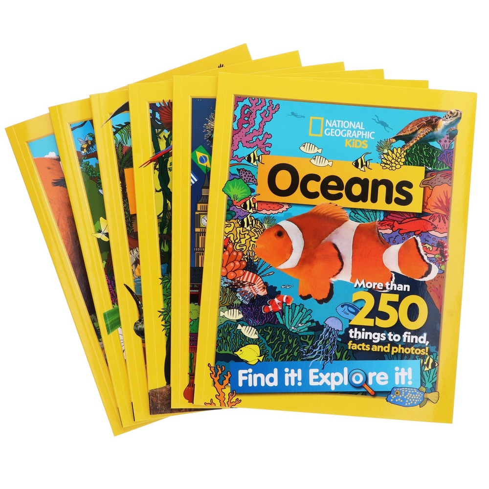 Find it! Explore it! By National Geographic Kids 6 Books Set – Ages 5-7 – PB