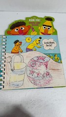 Sesame Street Wipe-Off Book Ernie Bert Big Bird Vintage CTW Activity