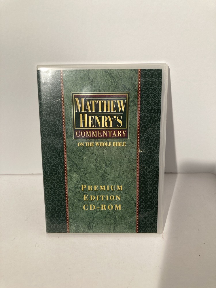 Matthew Henry’s Commentary on the Whole Bible: Premium Edition on CD-ROM