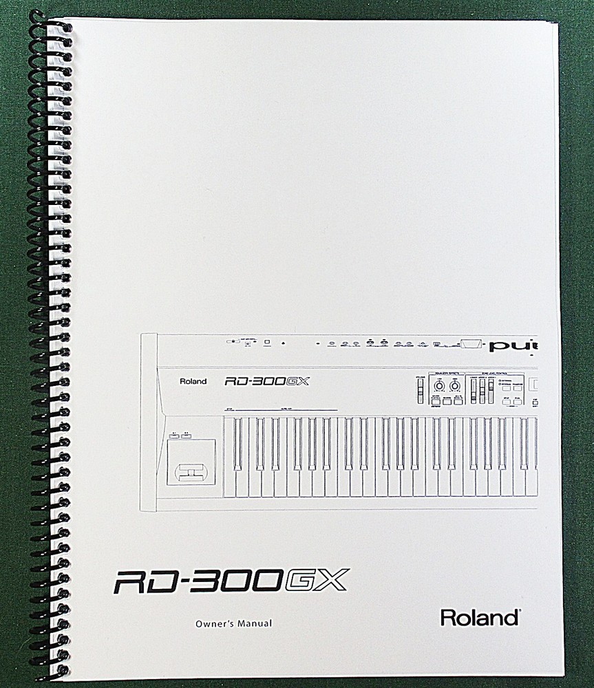 Roland RD-300GX Owner’s Instruction Manual: 108 Pages & Protective Covers!