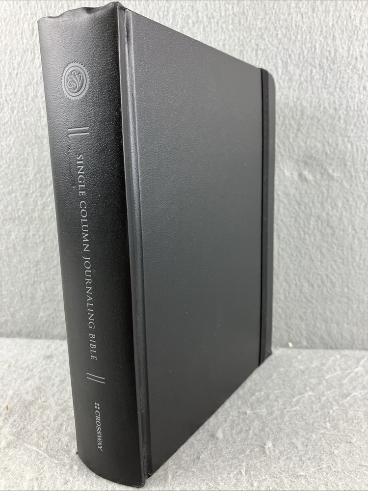 Single Column Journaling Bible (Black) English Standard Version ESV CLEAN PAGES