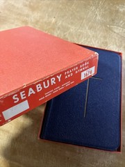 1953 Seabury Book Of Common Prayer & Hymnal Blue Genuine Morocco Leather 1674