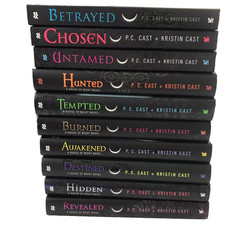 Lot 10 House of Night Vampire Book Series P.C. Cast #2 -11 (7 HC+3 PB) Very Good