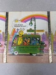 Vintage Sesame Street Hardcover Books Lot of 3 Grover Monster Bert 1972 CTW