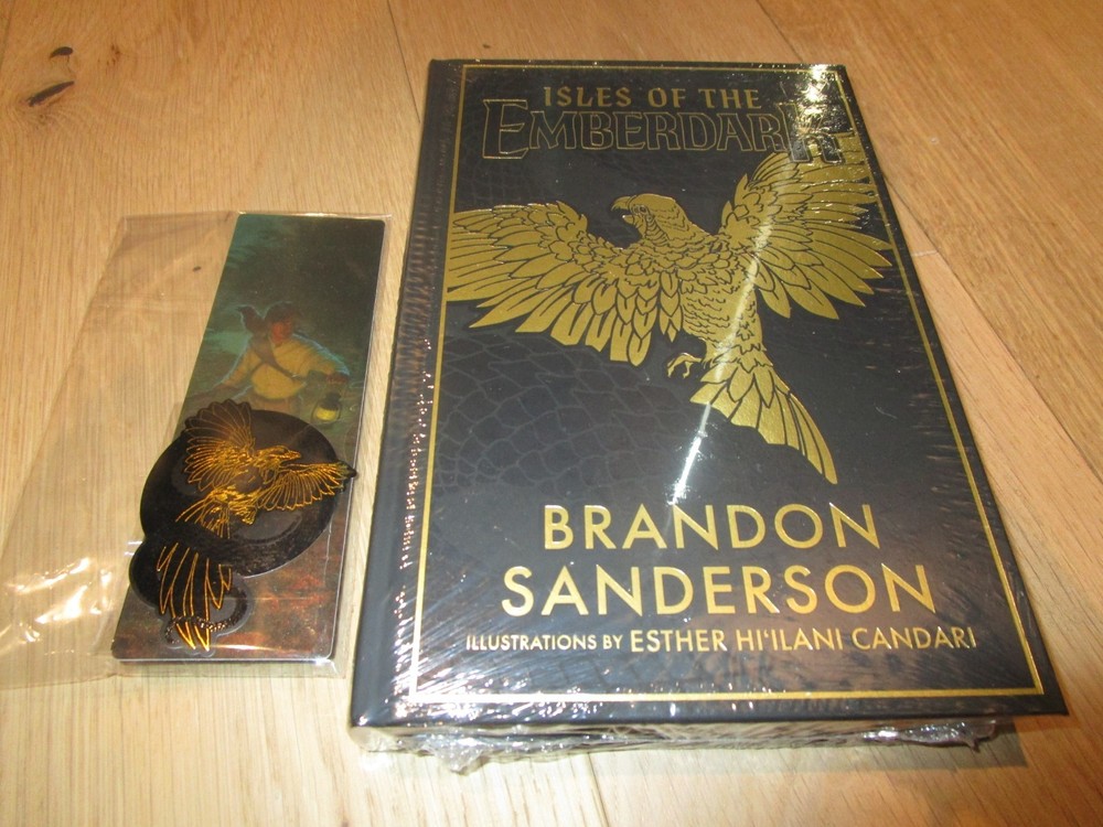 NEW 1ST EDITION Isles of The Emberdark Brandon Sanderson HC w/ SWAG Kickstarter
