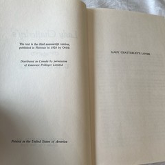 Lady Chatterley’s Lover And Women in Love by D.H. Lawrence – 1928 By Orioli